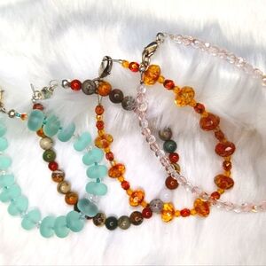 Lot of 4 Beaded Bracelets